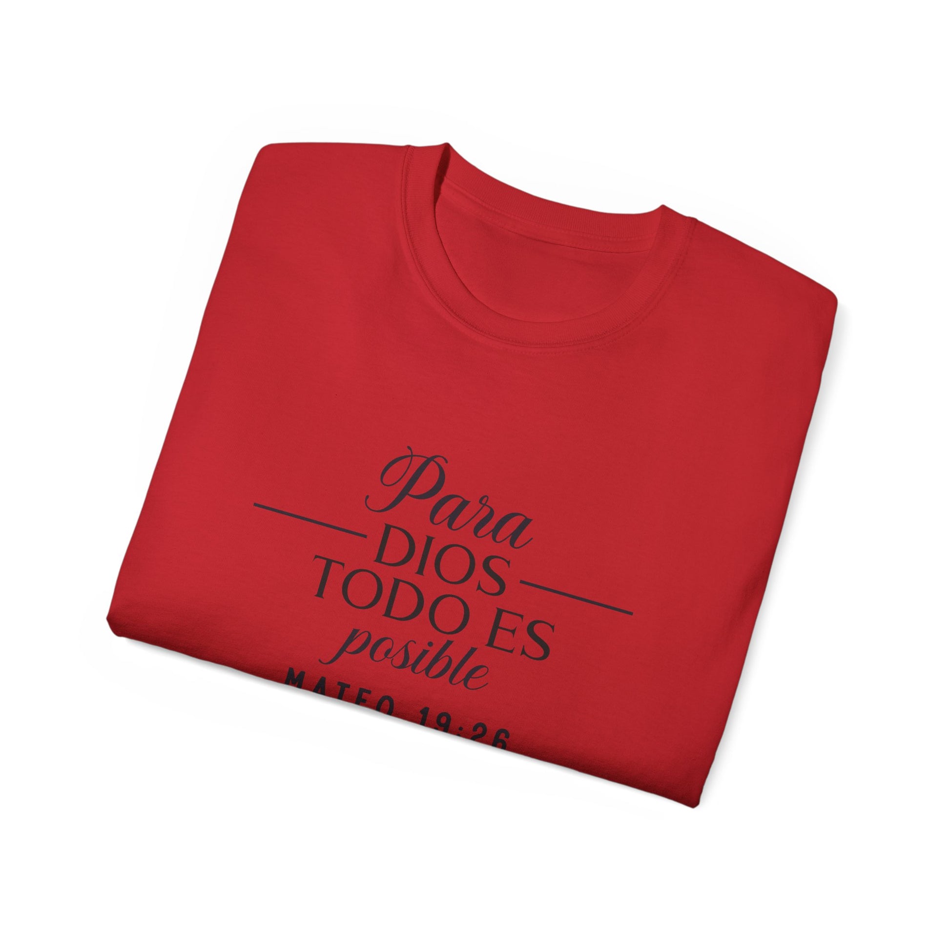 Para Dios Todo Es Posible Christian Spanish Unisex T-shirt Printify