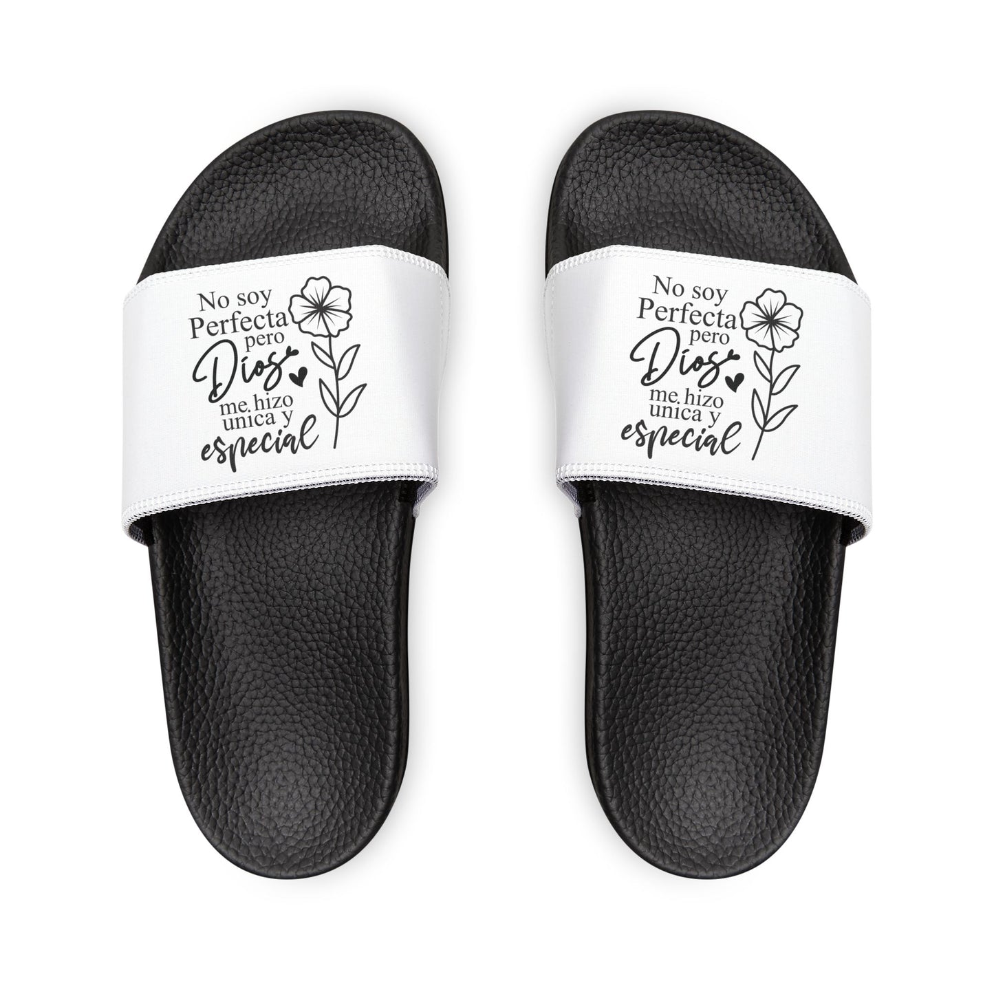 Women's Removable - Strap Spanish Sandals with Inspirational Quote, Casual Footwear, Summer Slides, Gift for Her, Beach Sandals, Relaxation Shoes - ClaimedbyGodDesigns