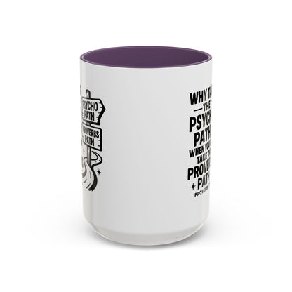 Inspirational Quote Accent Coffee Mug - Perfect Gift for Motivational Moments, Office Desk Essentials, Christian Gifts, Proverbs 3:5-6