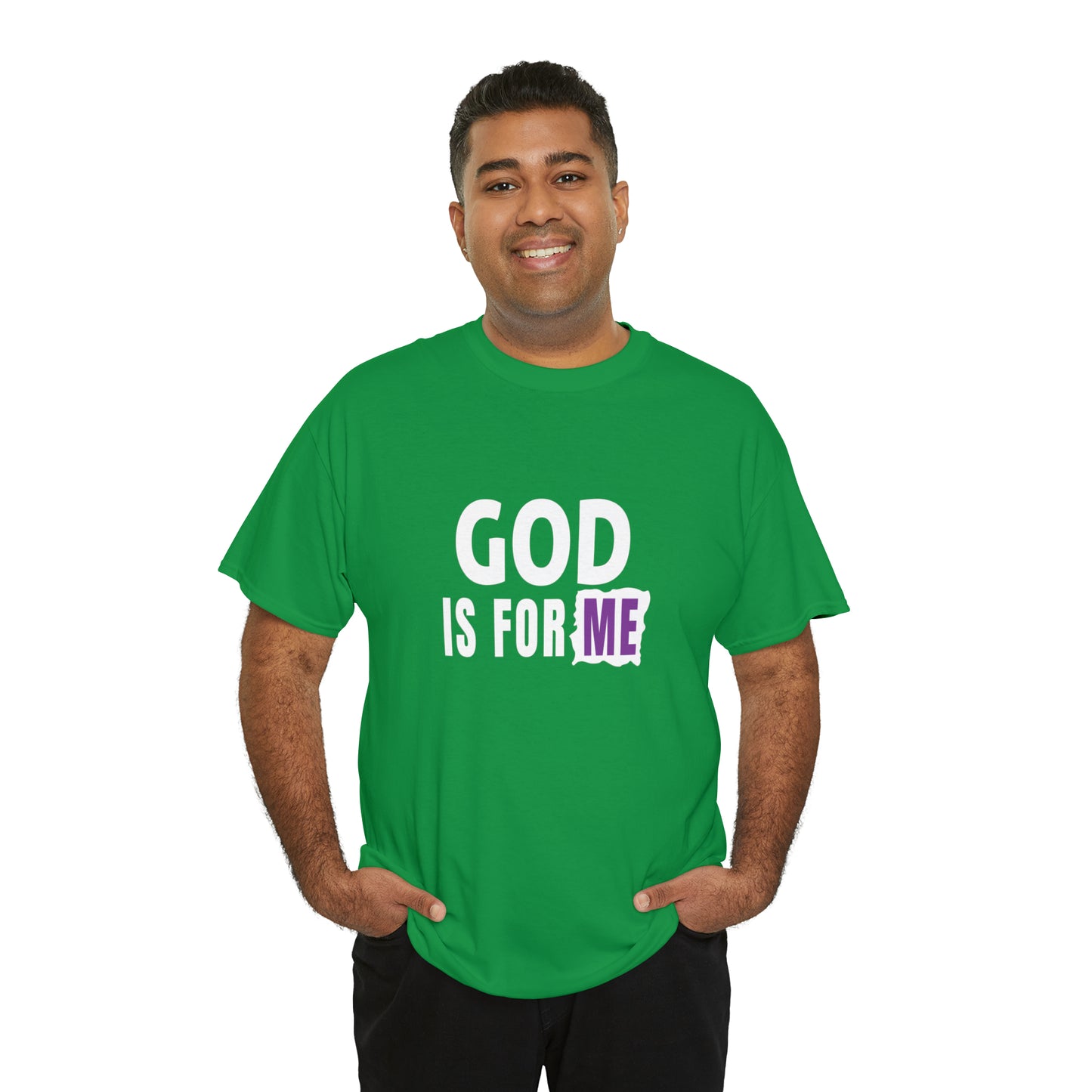 God Is For Me Unisex Heavy Cotton Tee Printify