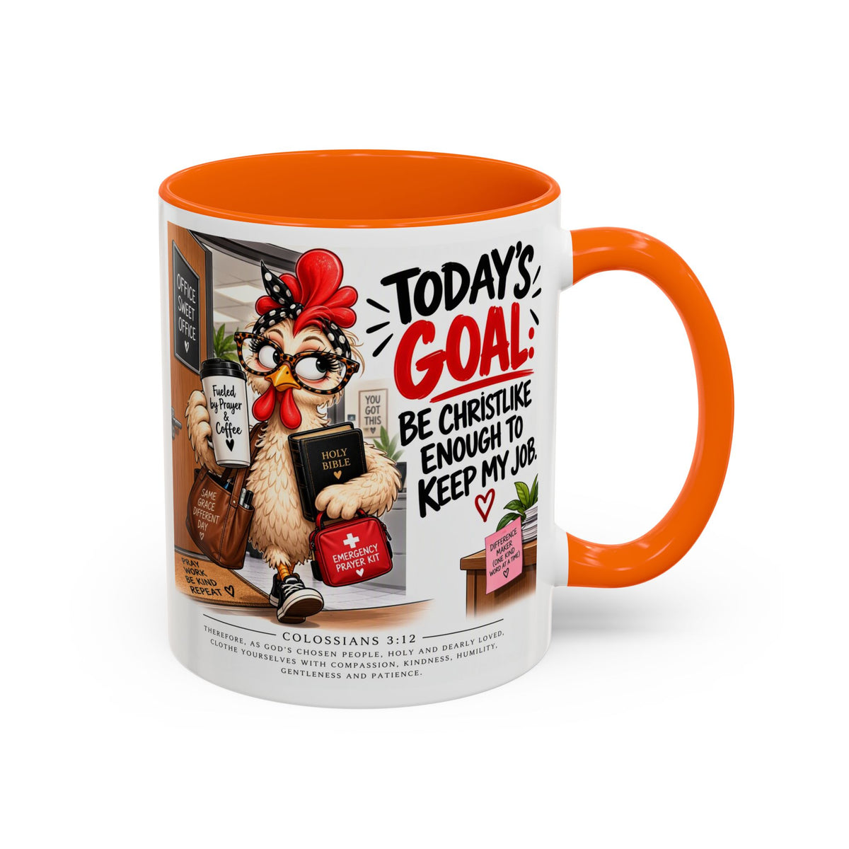 Today's Goal Christian Coffee Mug – Be Christlike Inspirational Bible Verse Mug