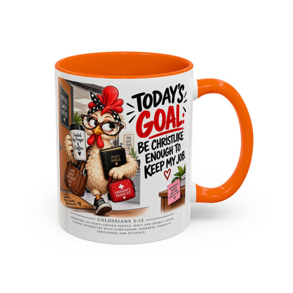 Today's Goal Christian Coffee Mug – Be Christlike Inspirational Bible Verse Mug