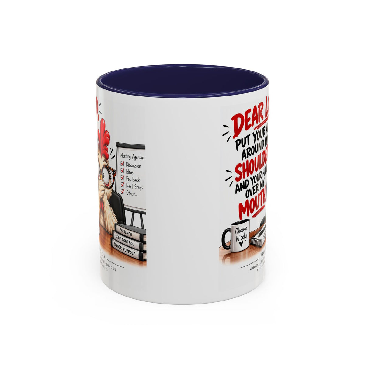 Christian Coffee Mug — "Dear Lord, Put Your Arm Around My Shoulder" Inspirational Ceramic Mug