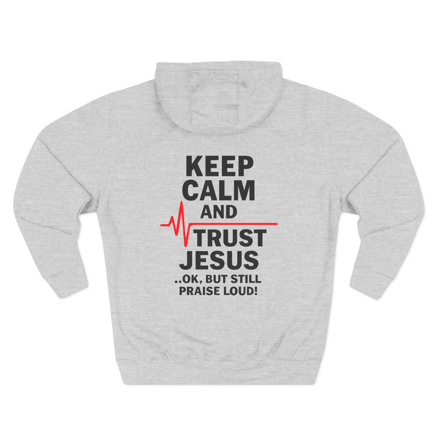 Keep Calm Trust Him Unisex Hoodie | Faith Sweatshirt, Christian Apparel, Inspirational Gift, Religious Hoodie, Bible Verse Clothing - ClaimedbyGodDesigns