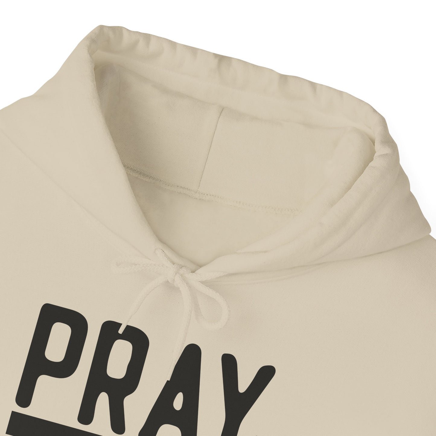 Pray On It Through It Over It Because Adulting Is Hard Without Jesus Unisex Christian Hooded Pullover Sweatshirt