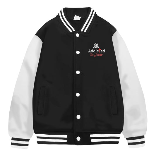 More Of Him Christian Children's Letterman Jacket - ClaimedbyGodDesigns