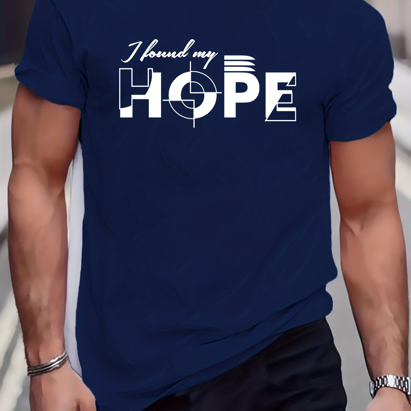 I Found My Hope Men's Christian T-shirt claimedbygoddesigns