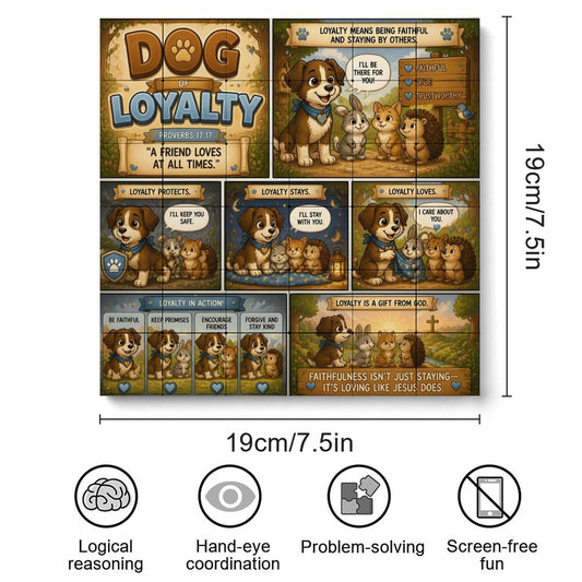 Dog of Loyalty – Building Block Puzzle Ornament - ClaimedbyGodDesigns