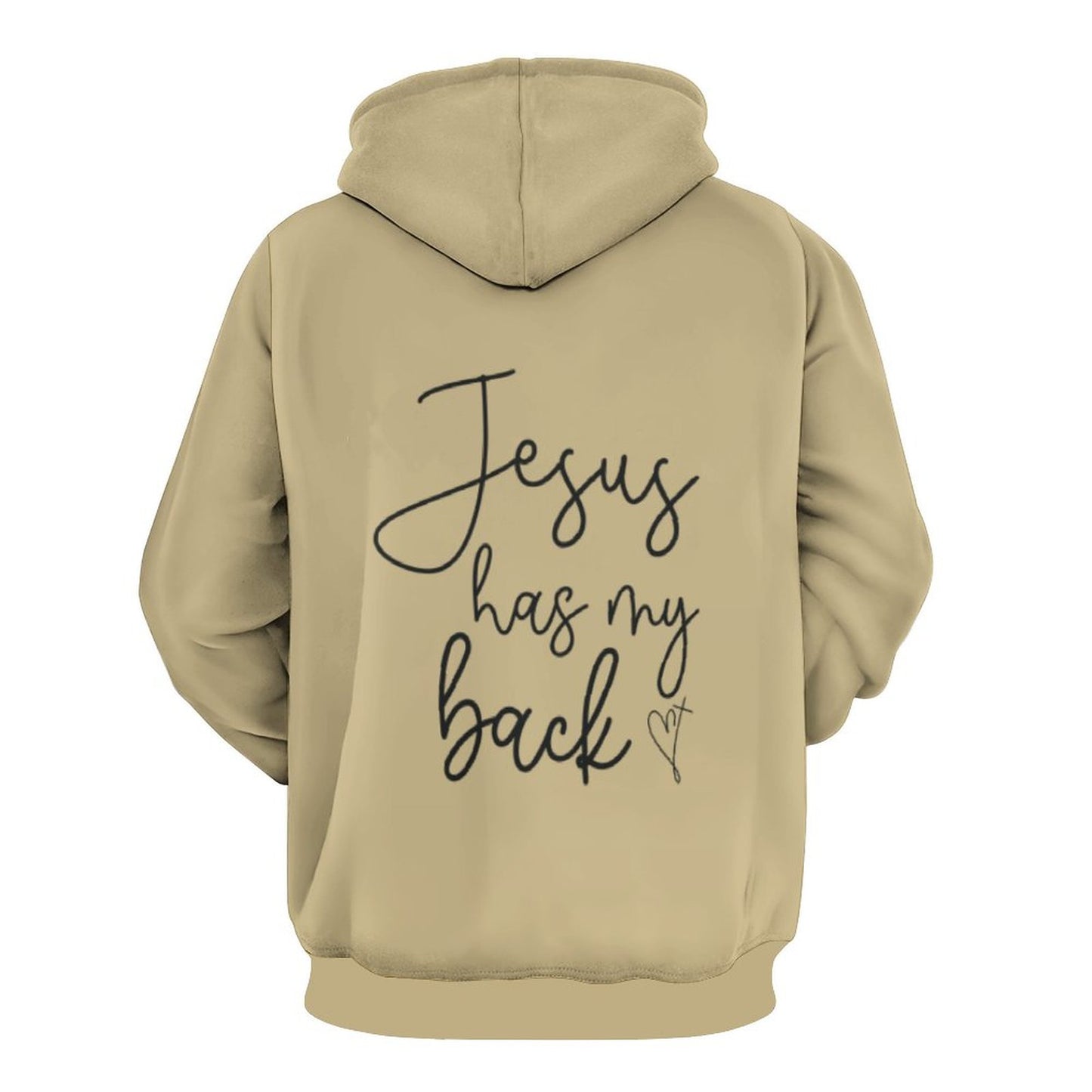 Jesus Has My Back Women's Christian Pullover Hooded Sweatshirt