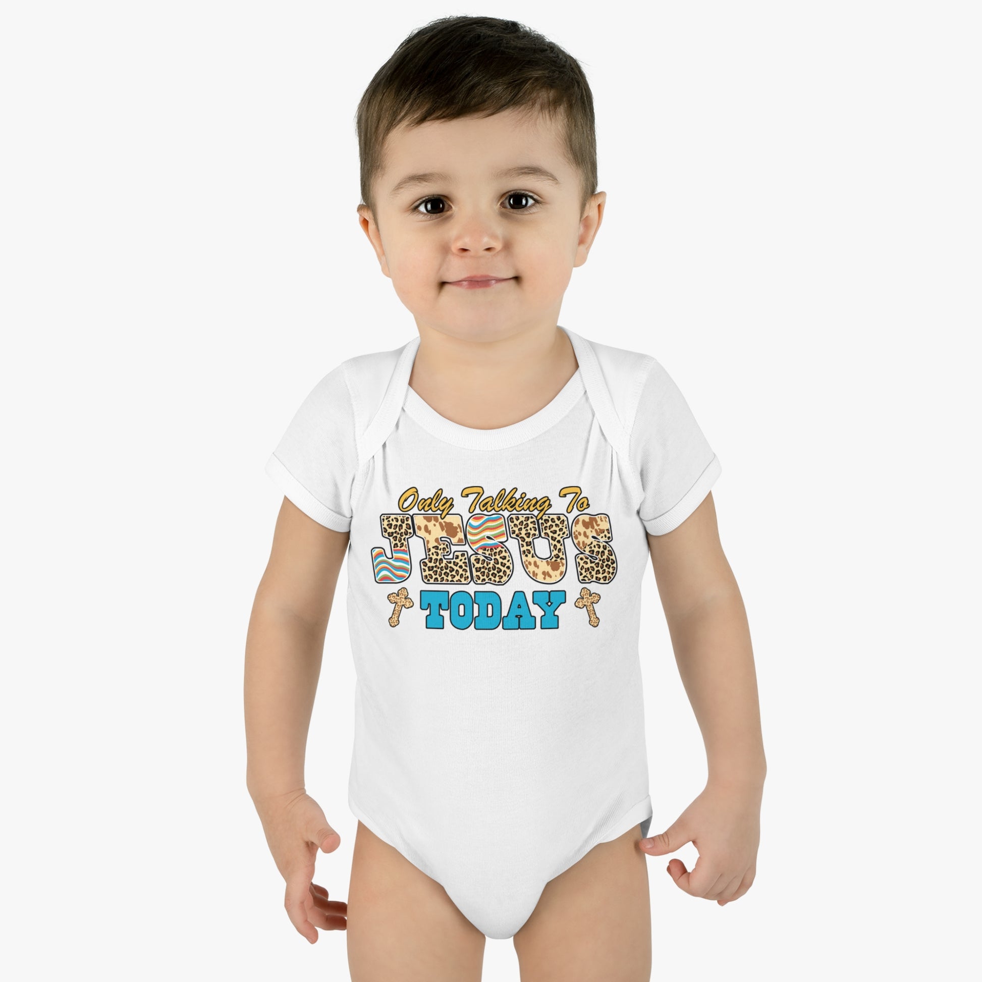 I'm Only Talking To Jesus Christian Baby Onesie Printify