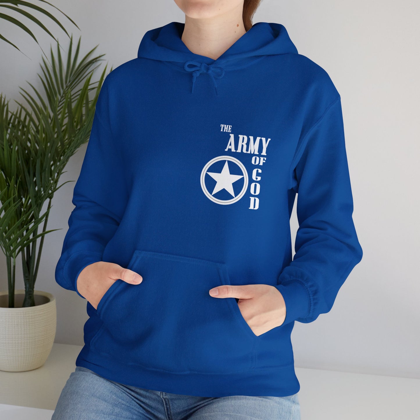 The Army Of God Unisex Christian Hooded Pullover Sweatshirt