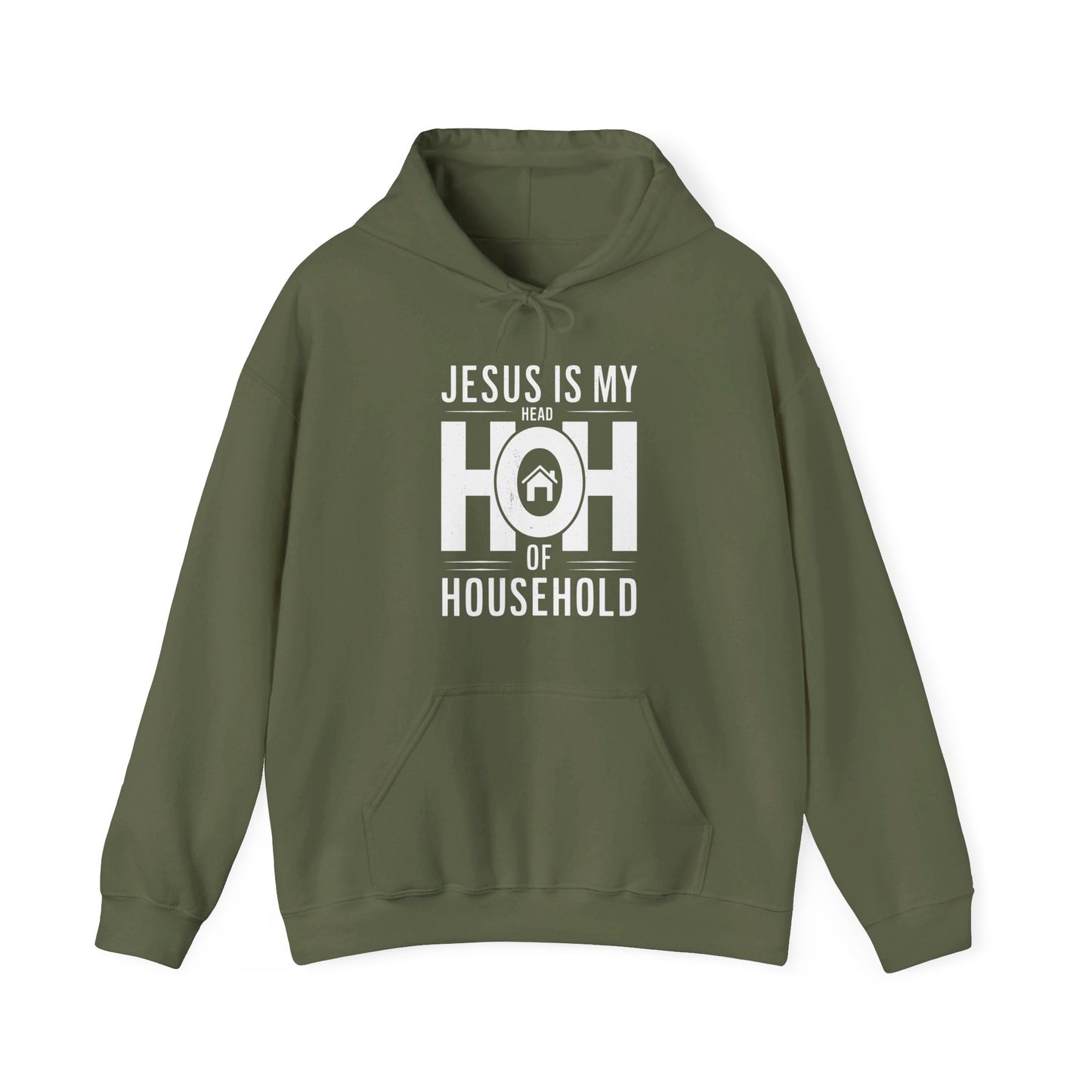 Jesus Is My Head Of Household HOH Unisex Christian Pullover Hooded Sweatshirt