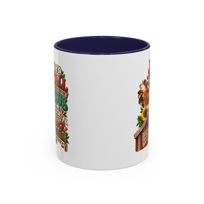 Christian Farmhouse Coffee Mug — "Why Y'all Keep Trying to Put Jesus in Me?" Accent Mug