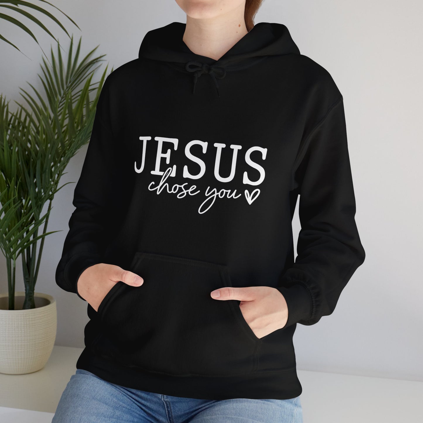 Jesus Chose You (2) Unisex Christian Pullover Hooded Sweatshirt