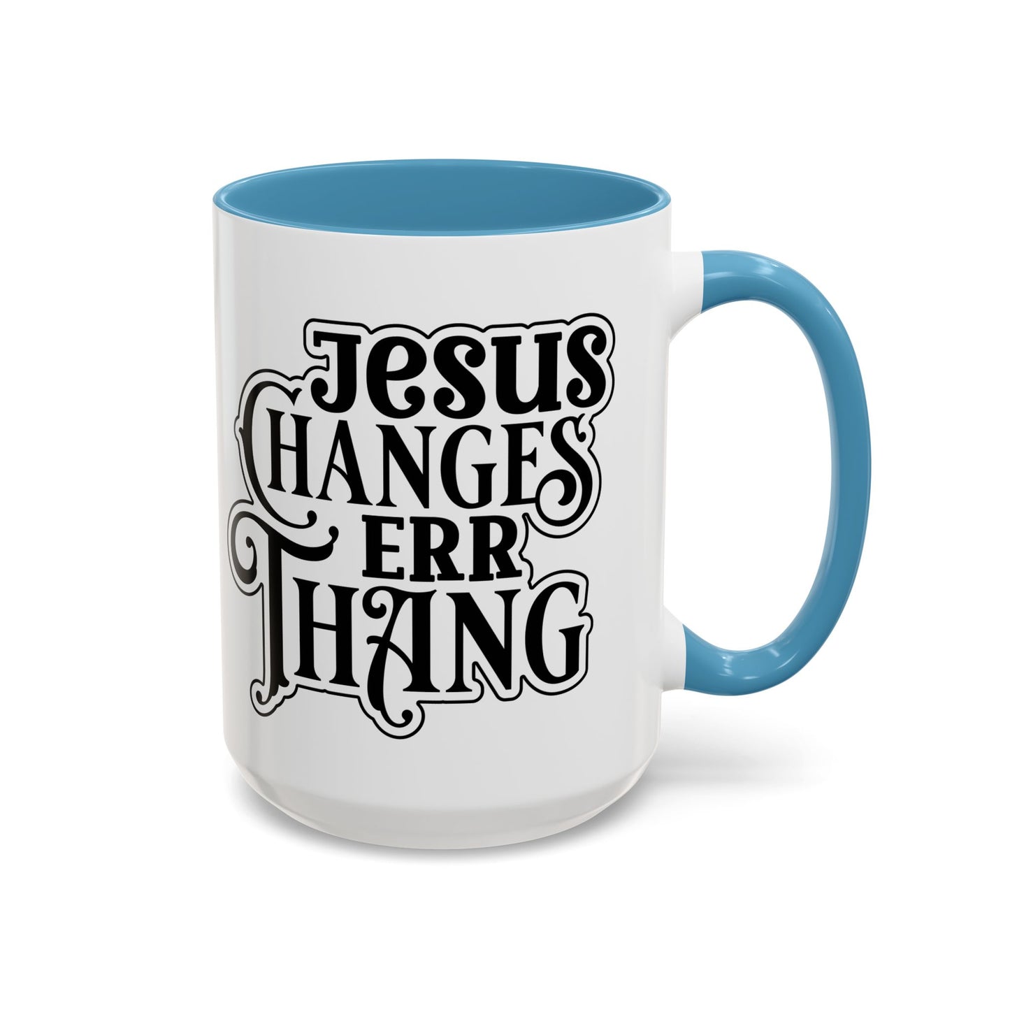 Inspirational Coffee Accent Mug - "He Changes Err Thang" - Perfect for Devotion and Gifts