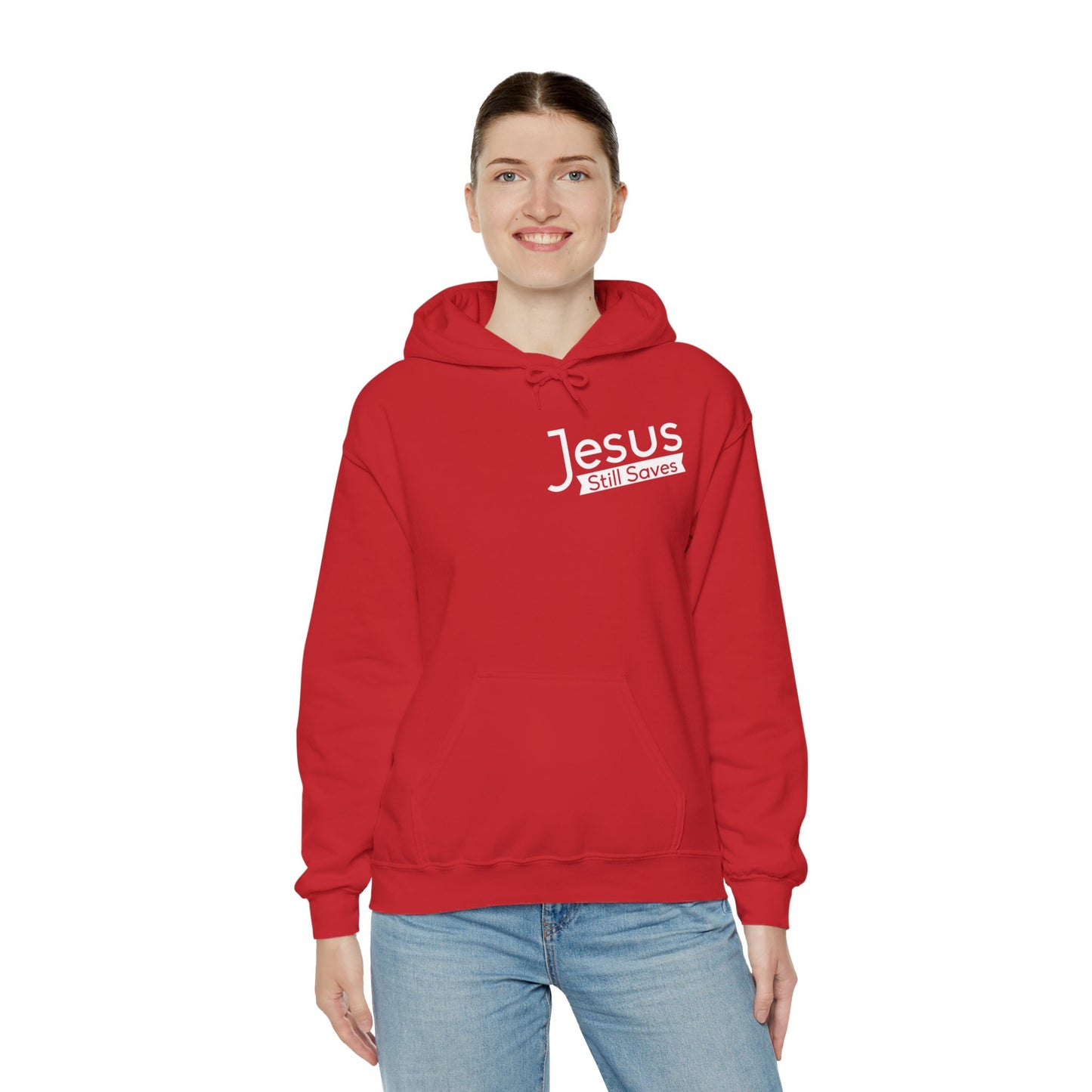 Jesus Still Saves Unisex Christian Hooded Pullover Sweatshirt