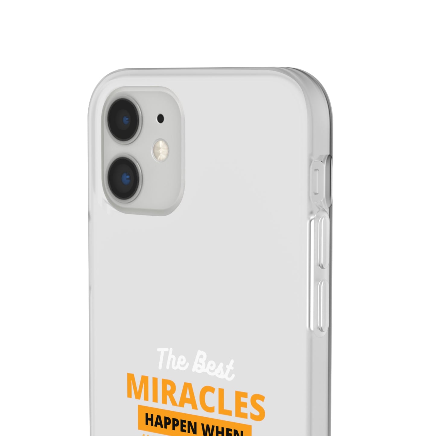 The Best Miracles Happen When You Trust God Christian Flexi Phone Case Printify