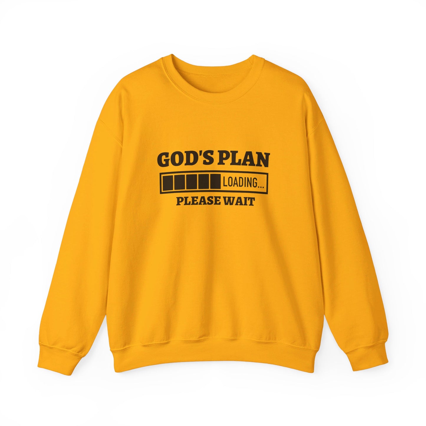 God's Plan Loading Unisex Heavy Blend™ Crewneck Christian Sweatshirt