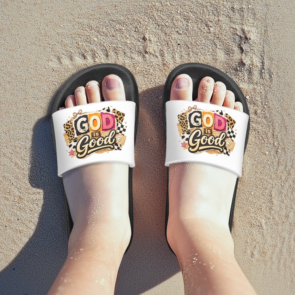 God Is Good Christian Children's Sandals - ClaimedbyGodDesigns