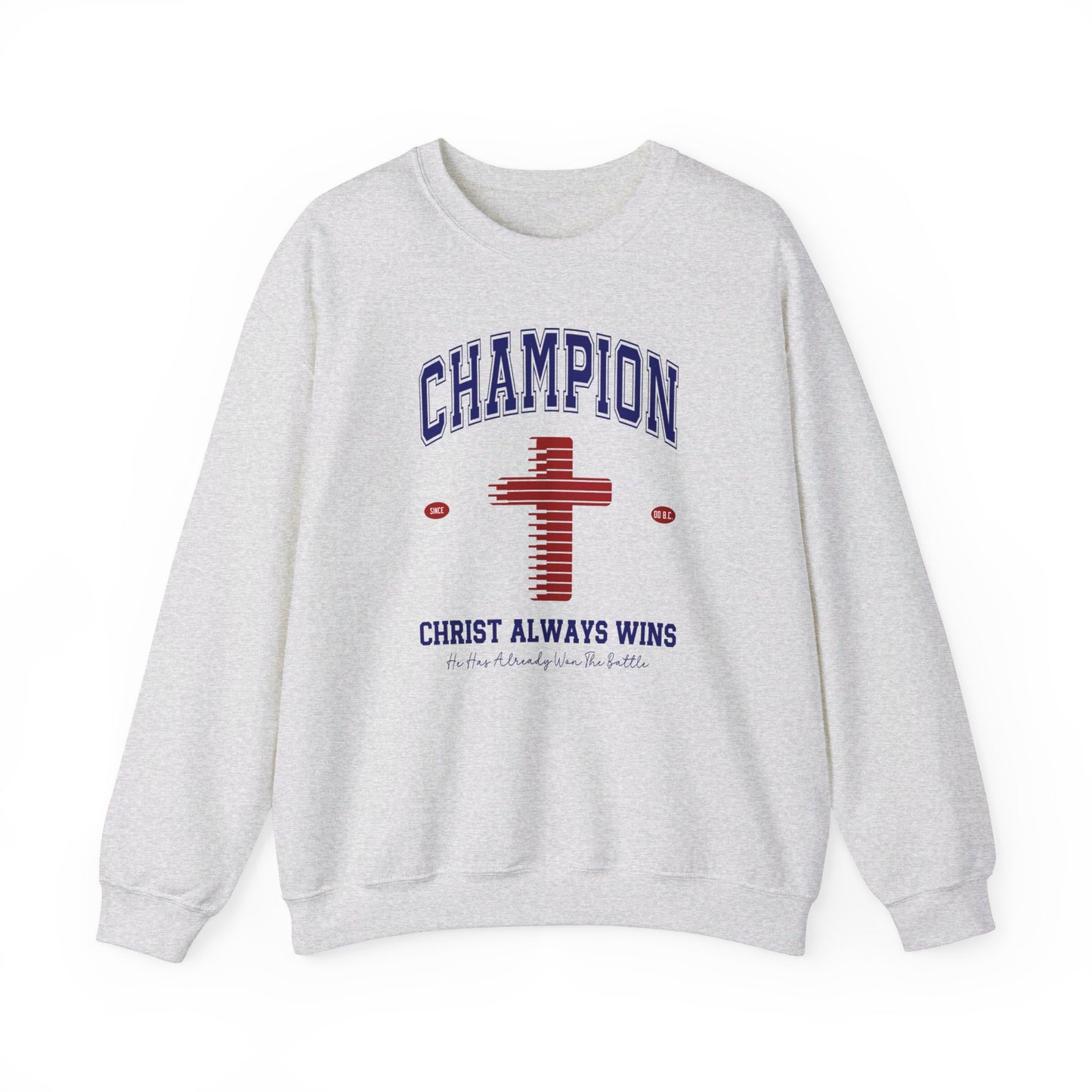 Champion Christ Always Wins Unisex Heavy Blend™ Crewneck Christian Sweatshirt