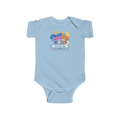 Called Me By Name cartoon blessing baby bodysuit, Christian onesie