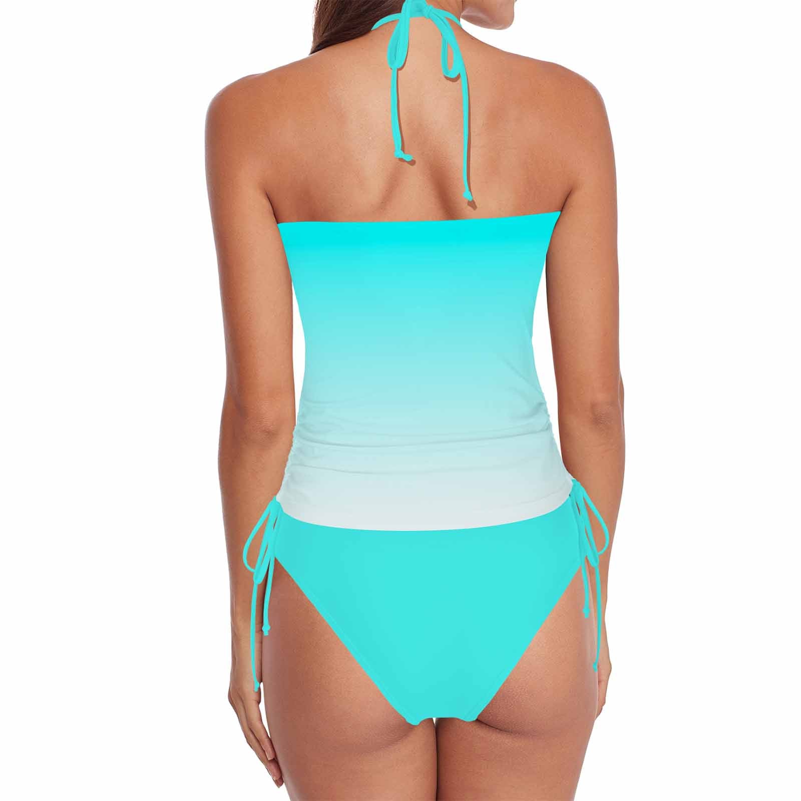 Saved And Still Dope Women's Christian Halter High Neck 2 - Piece Swimsuit Set - ClaimedbyGodDesigns