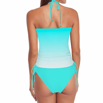 Saved And Still Dope Women's Christian Halter High Neck 2 - Piece Swimsuit Set - ClaimedbyGodDesigns