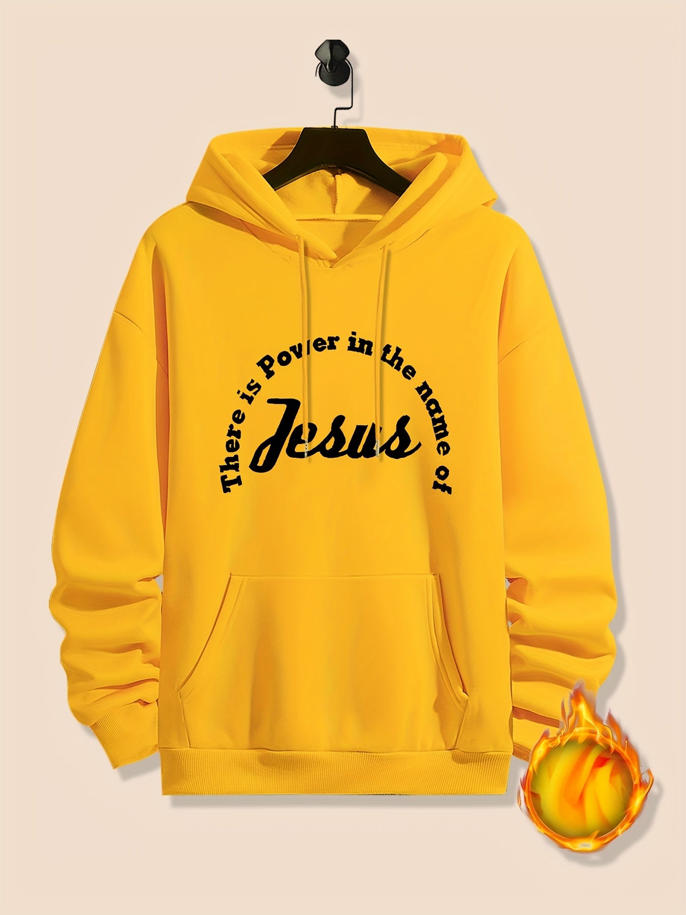 There Is Power In The Name Of Jesus Men's Christian Pullover Hooded Sweatshirt claimedbygoddesigns