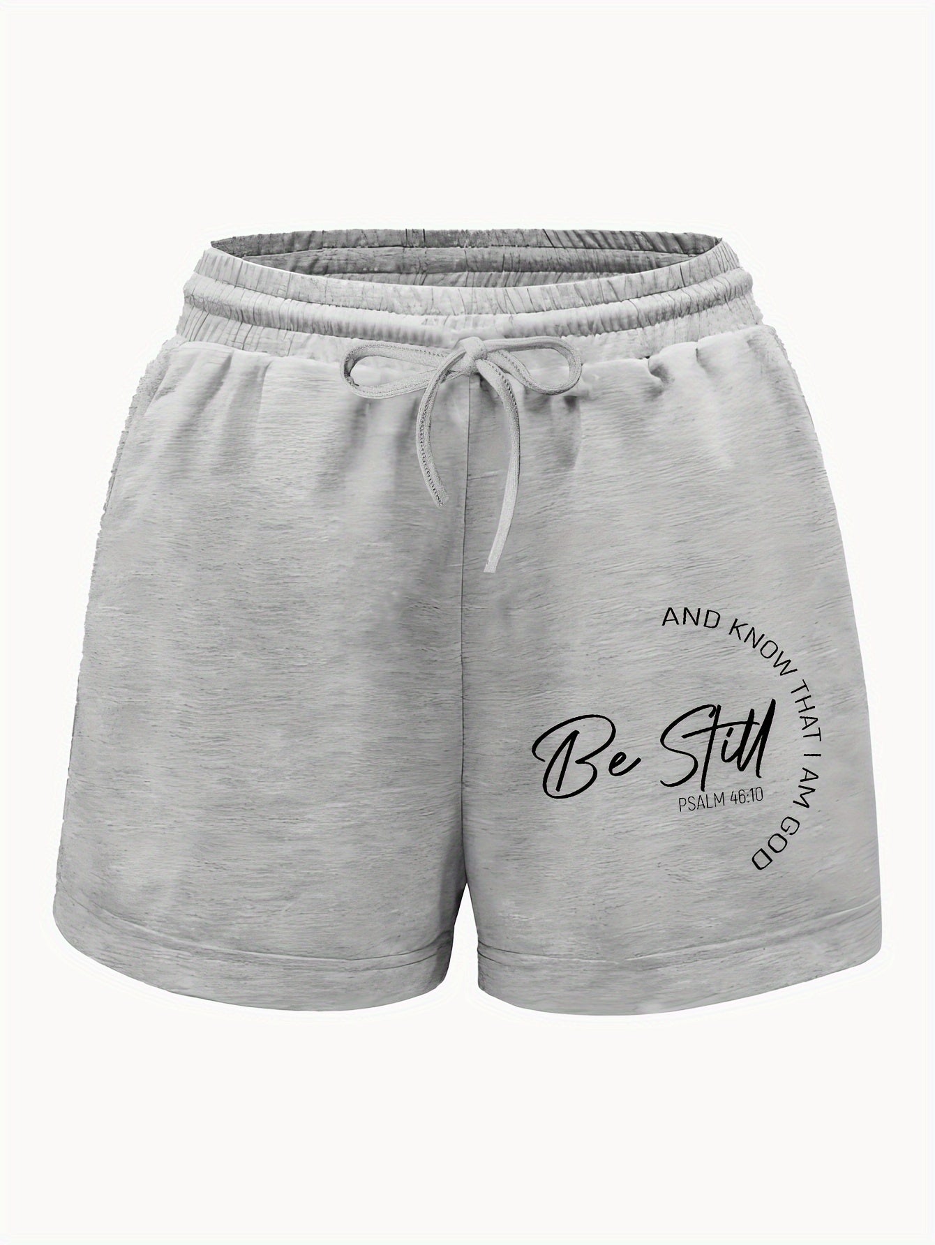 Be Still Women's Christian Shorts claimedbygoddesigns