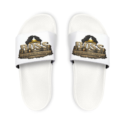 Youth 'Boss' Adjustable Strap Slide Christian Sandals