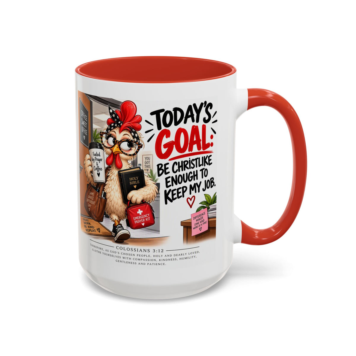 Today's Goal Christian Coffee Mug – Be Christlike Inspirational Bible Verse Mug