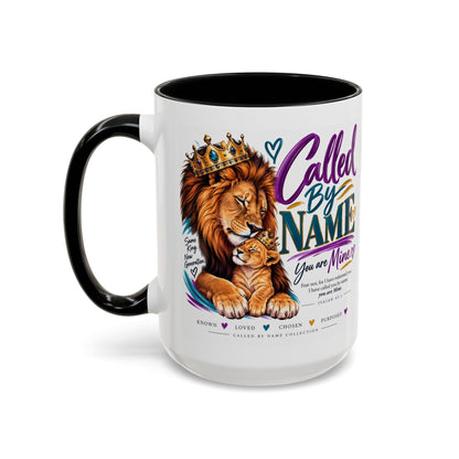 Called by Name lion Christian coffee mug, Isaiah 43:1