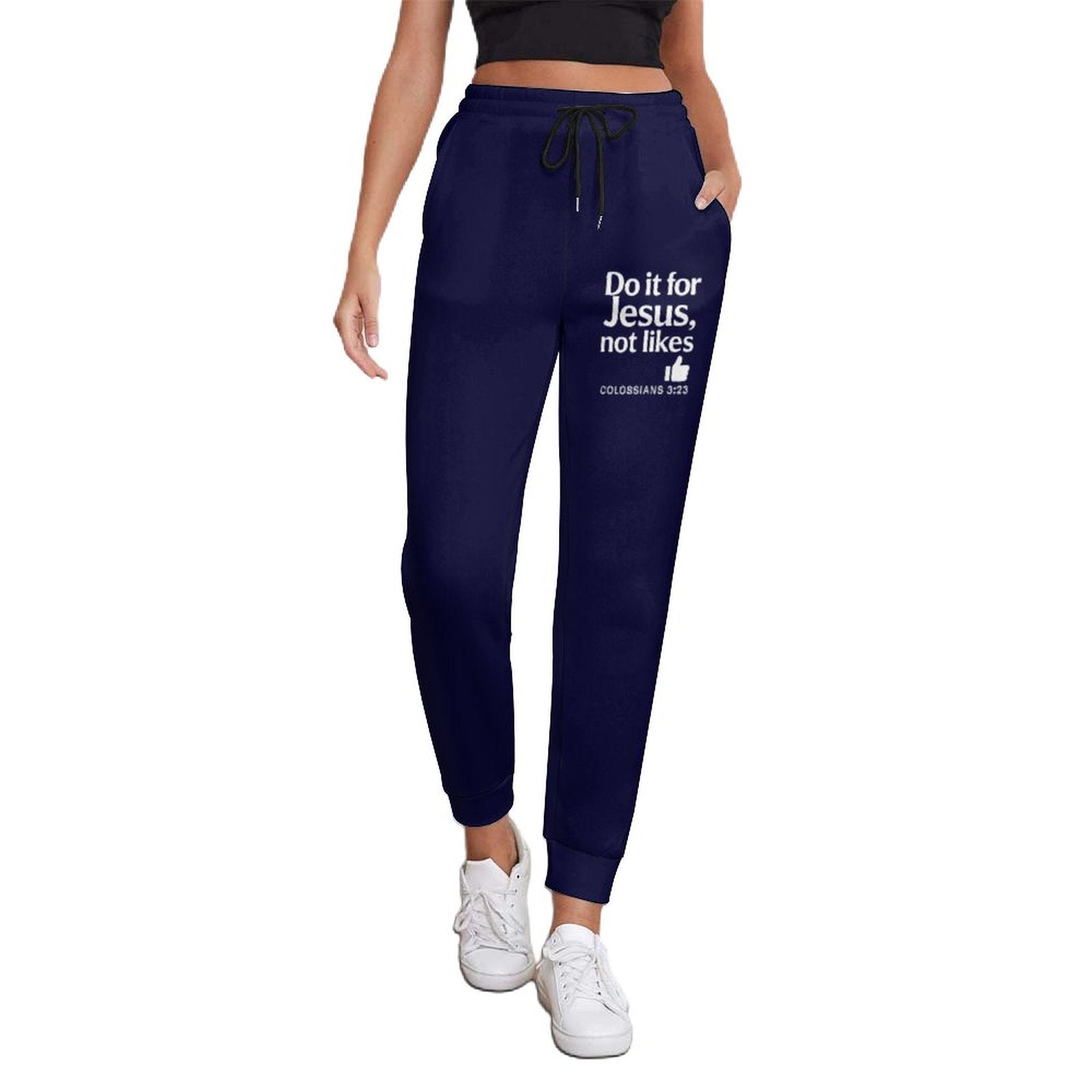 Do It For Him Women's Jogger Sweatpants - ClaimedbyGodDesigns
