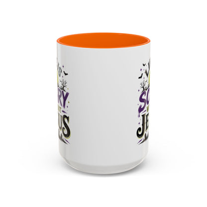 Coffee Mug — “Life Is Scary Without Jesus” Halloween Christian Accent Mug (11/15oz)