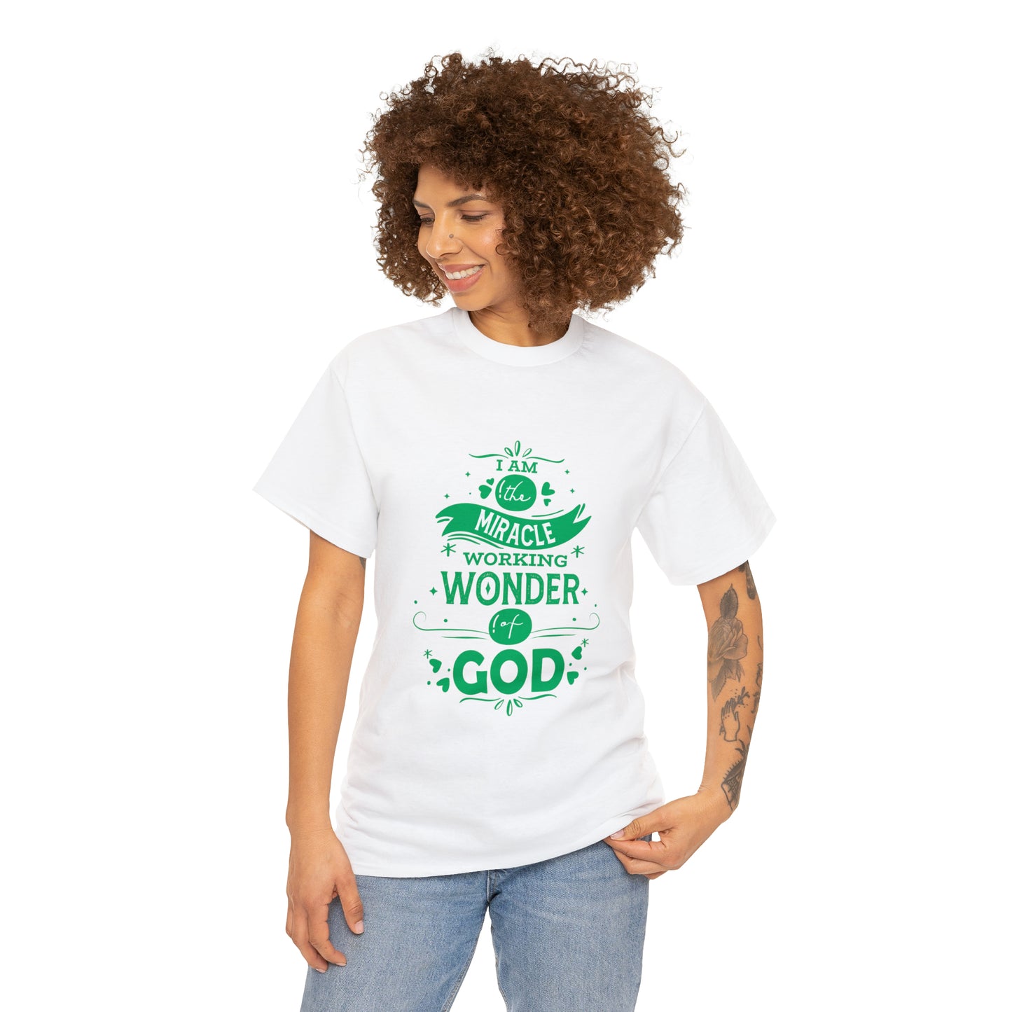 I Am The Miracle Working Wonder Of God Unisex Heavy Cotton Tee