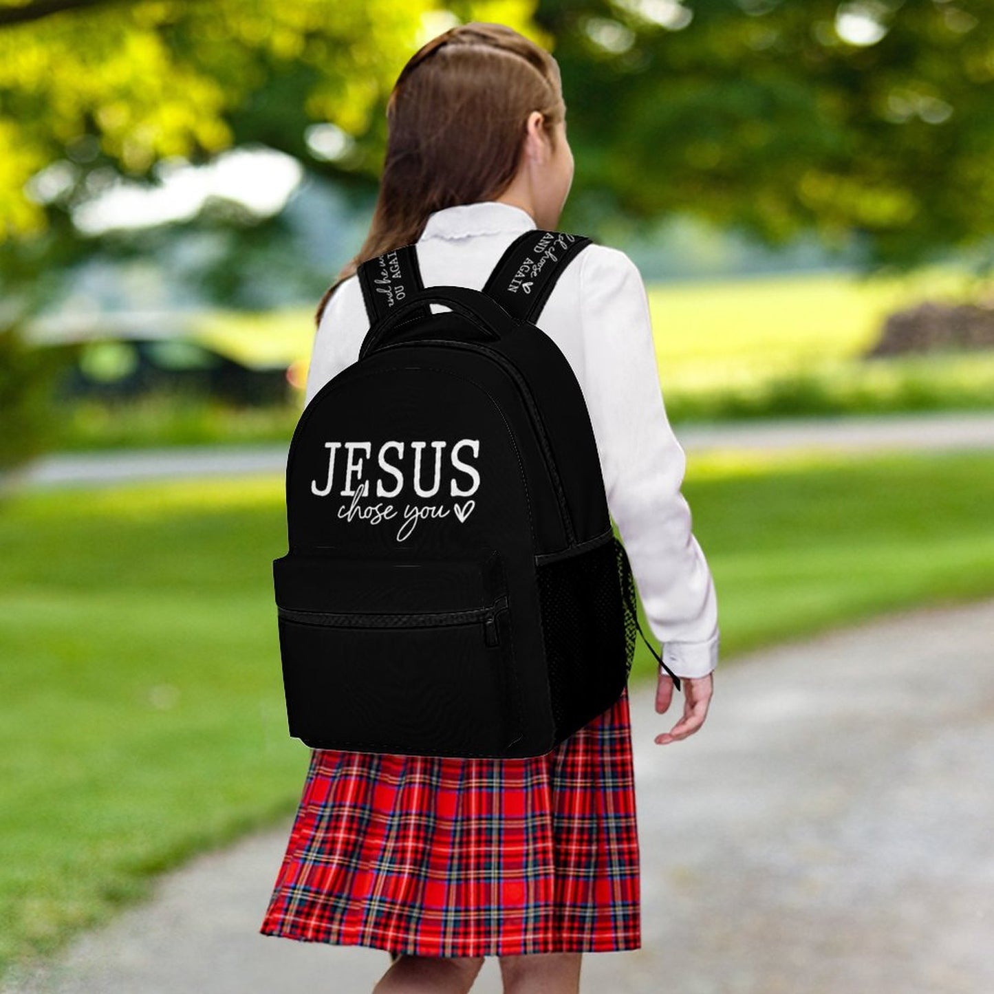 Jesus Chose You And He Would Choose You Again And Again Christian Children's School Backpack