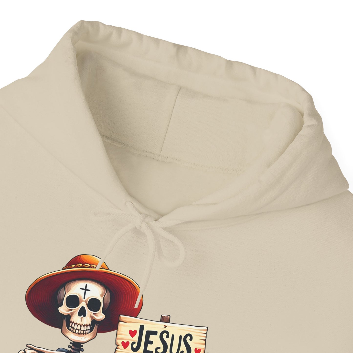 Jesus Loves You To The Bone (Halloween Themed) Unisex Christian Hooded Pullover Sweatshirt