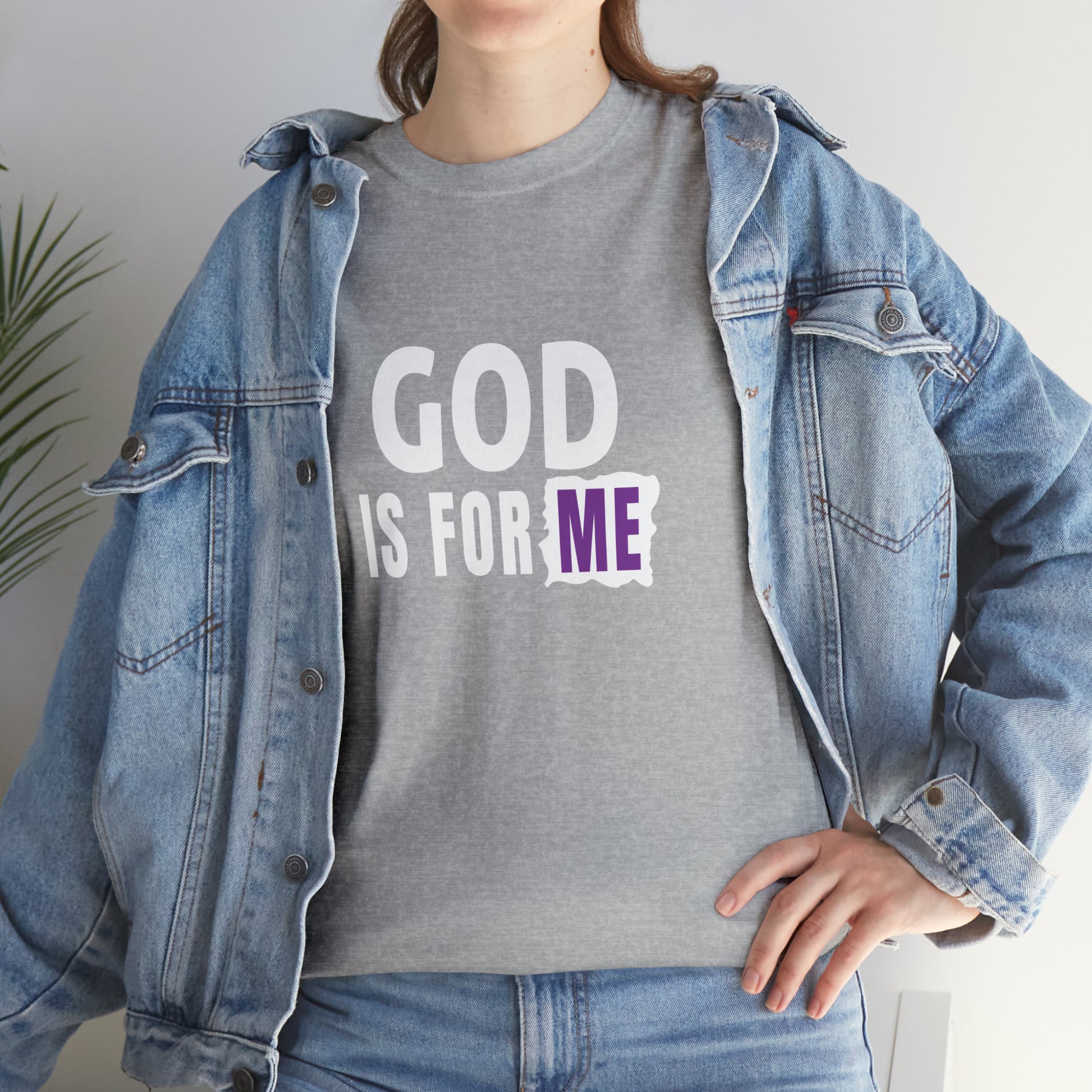 God Is For Me Unisex Heavy Cotton Tee Printify