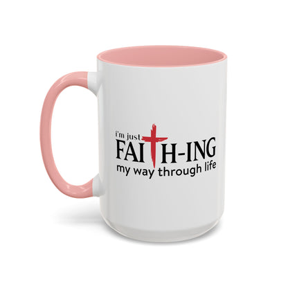 Faith-Inspired Coffee Accent Mug - Motivational Drinkware for Daily Inspiration