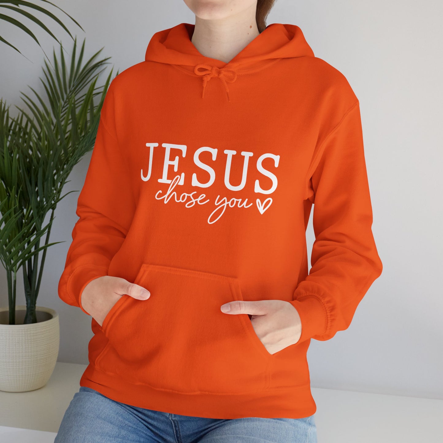 Jesus Chose You (2) Unisex Christian Pullover Hooded Sweatshirt