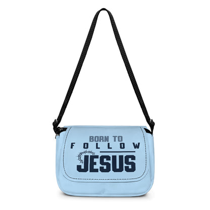 Born To Follow Jesus Christian Kids Flap Crossbody Bag