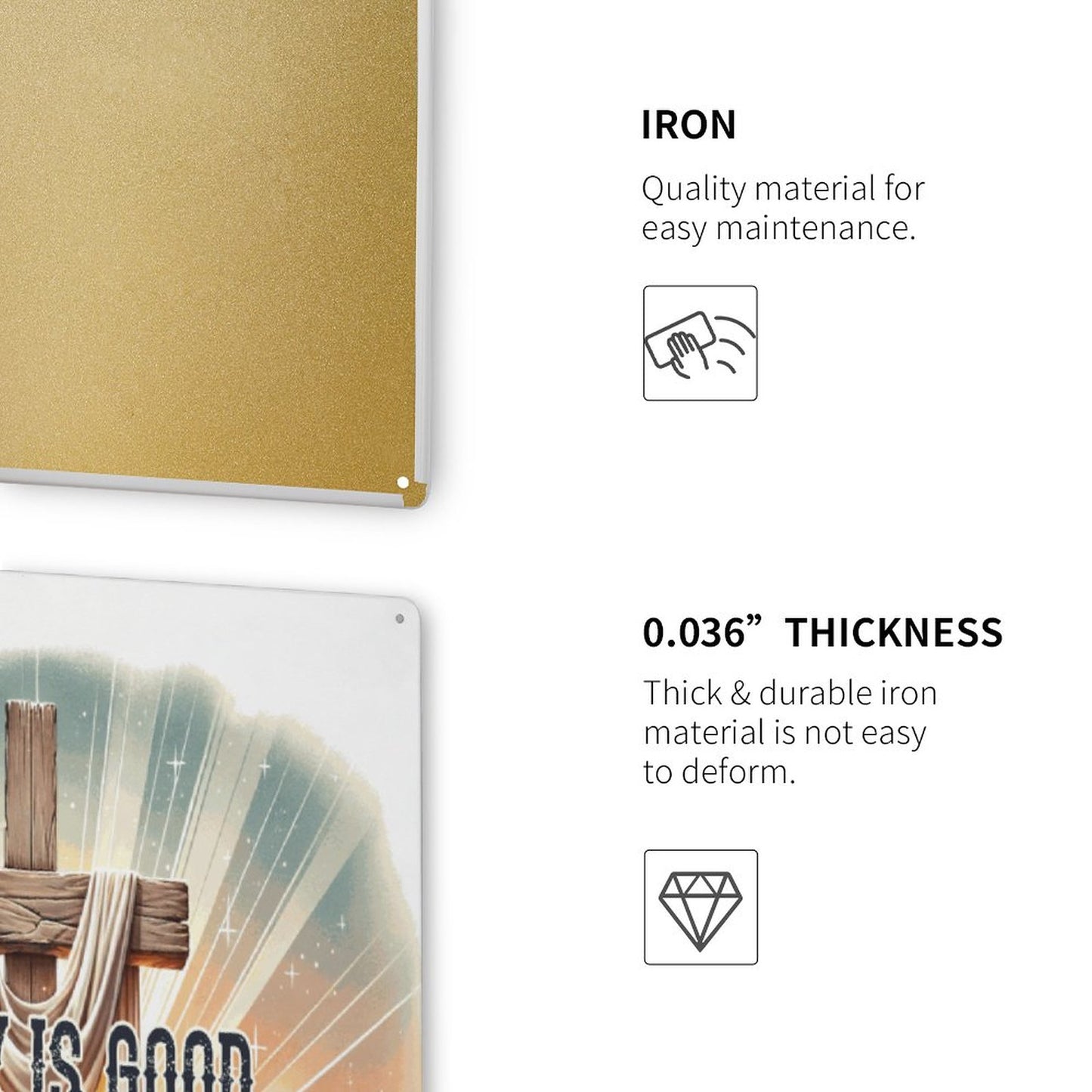 Friday Is Good Christian Metal Sign - ClaimedbyGodDesigns