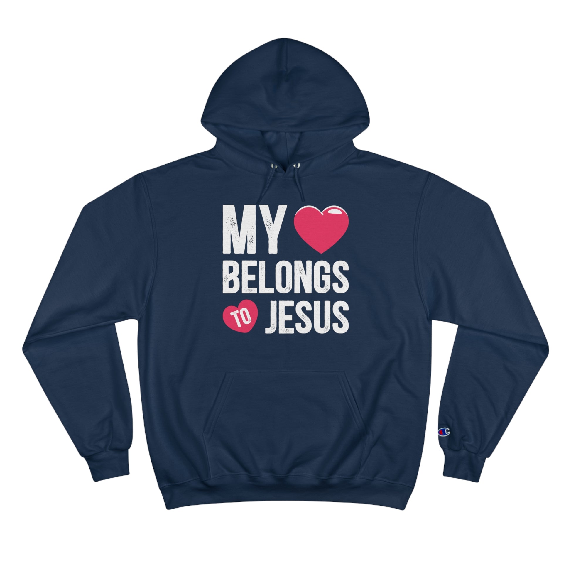 My Heart Belongs To Jesus Unisex Champion Hoodie Printify