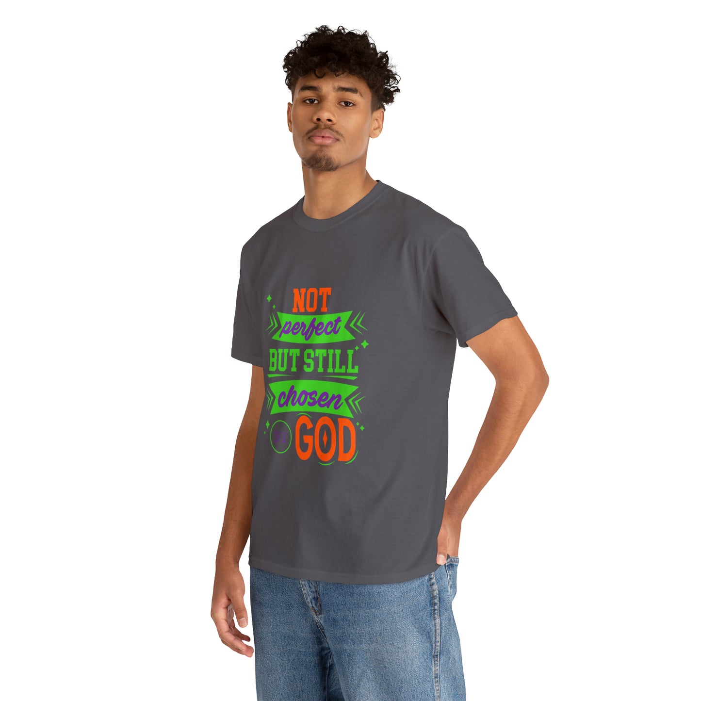 Not Perfect But Still Chosen By God Unisex Heavy Cotton Tee