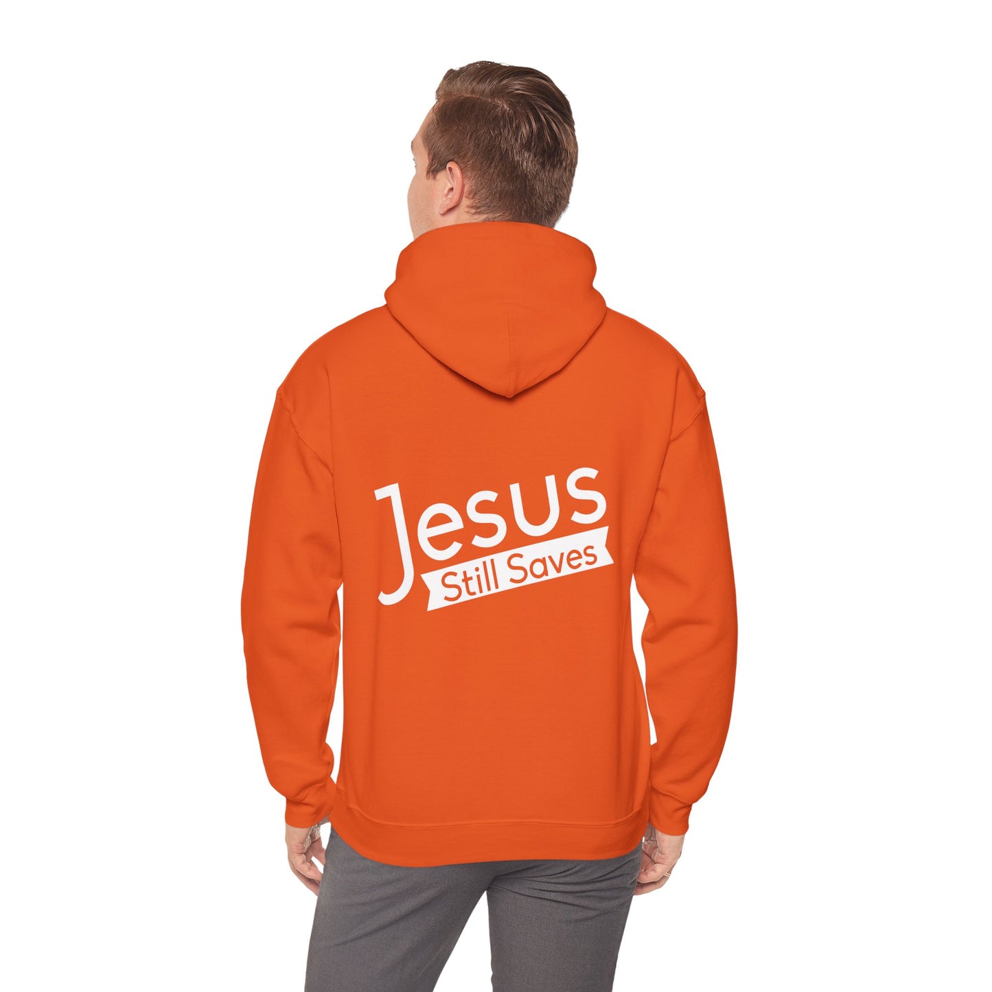 Jesus Still Saves Unisex Christian Hooded Pullover Sweatshirt