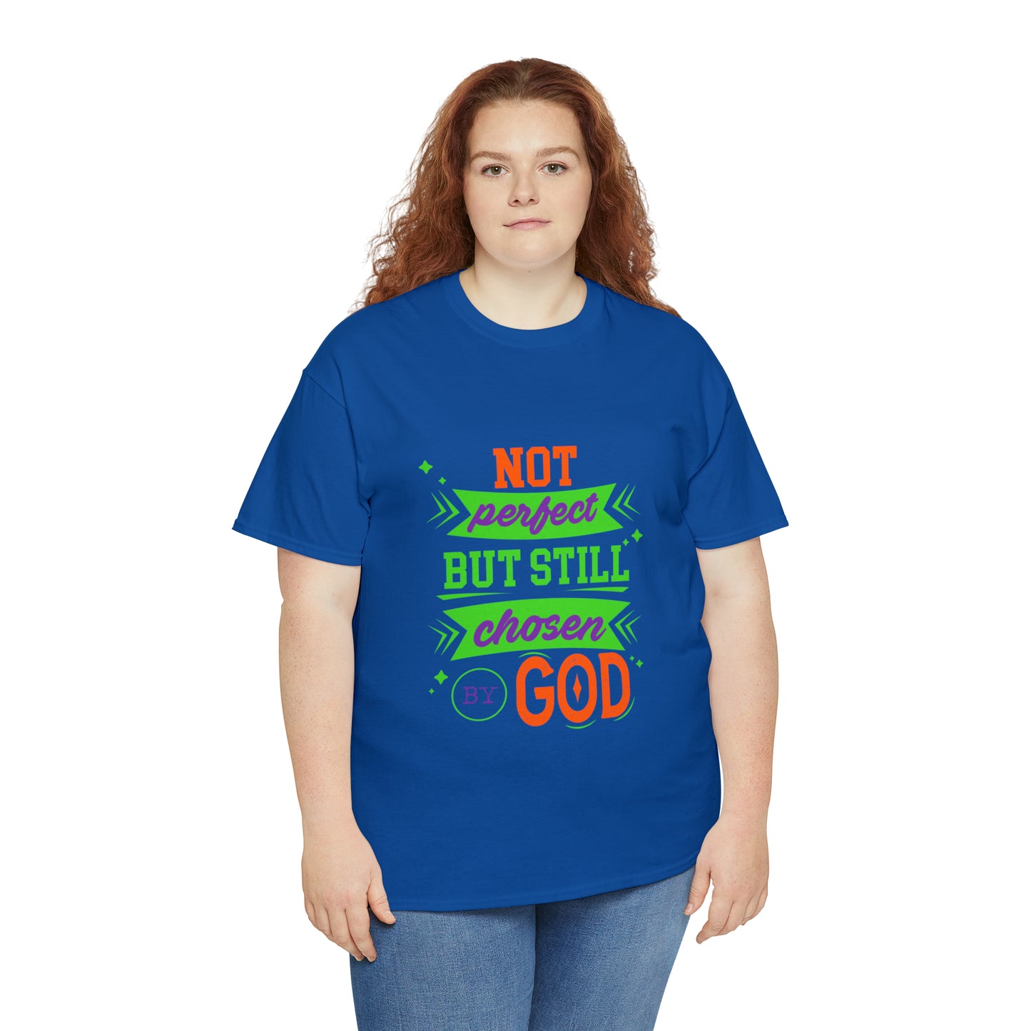 Not Perfect But Still Chosen By God Unisex Heavy Cotton Tee