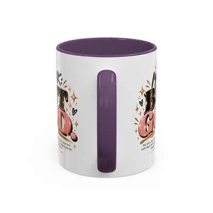 Accent Coffee Mug - “IYKYK But God” Inspirational Christian Coffee Mug (11/15oz)