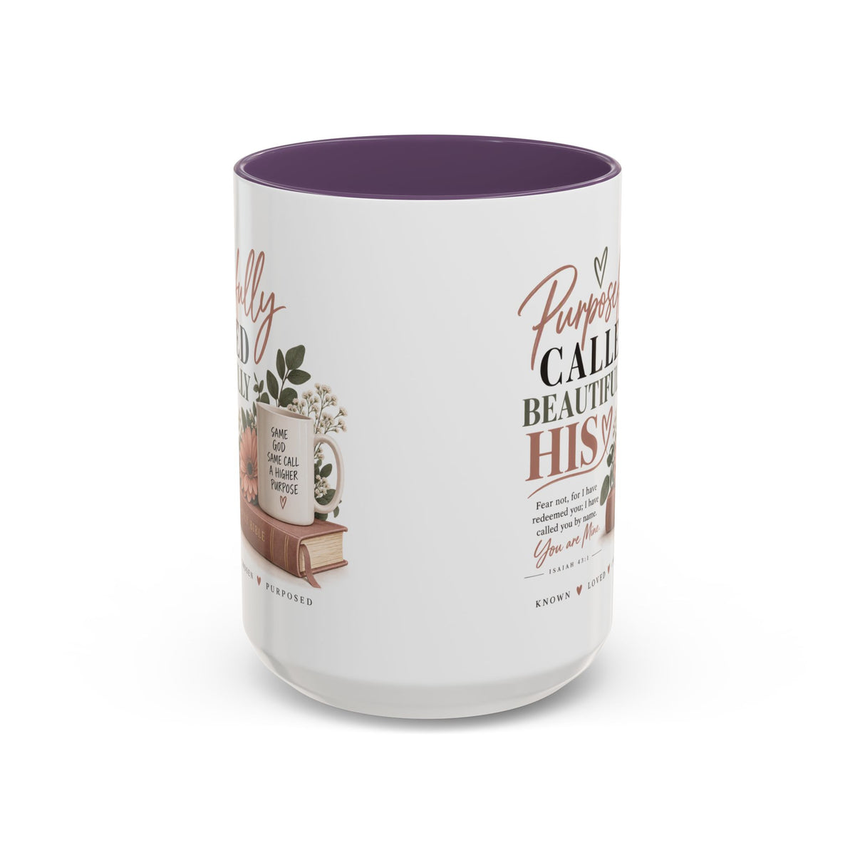 Purposefully Called, Beautifully His Accent Coffee Mug — Christian Inspirational 11/15oz