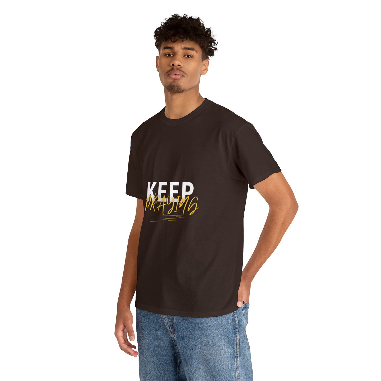 Keep Praying Unisex Heavy Cotton Tee Printify