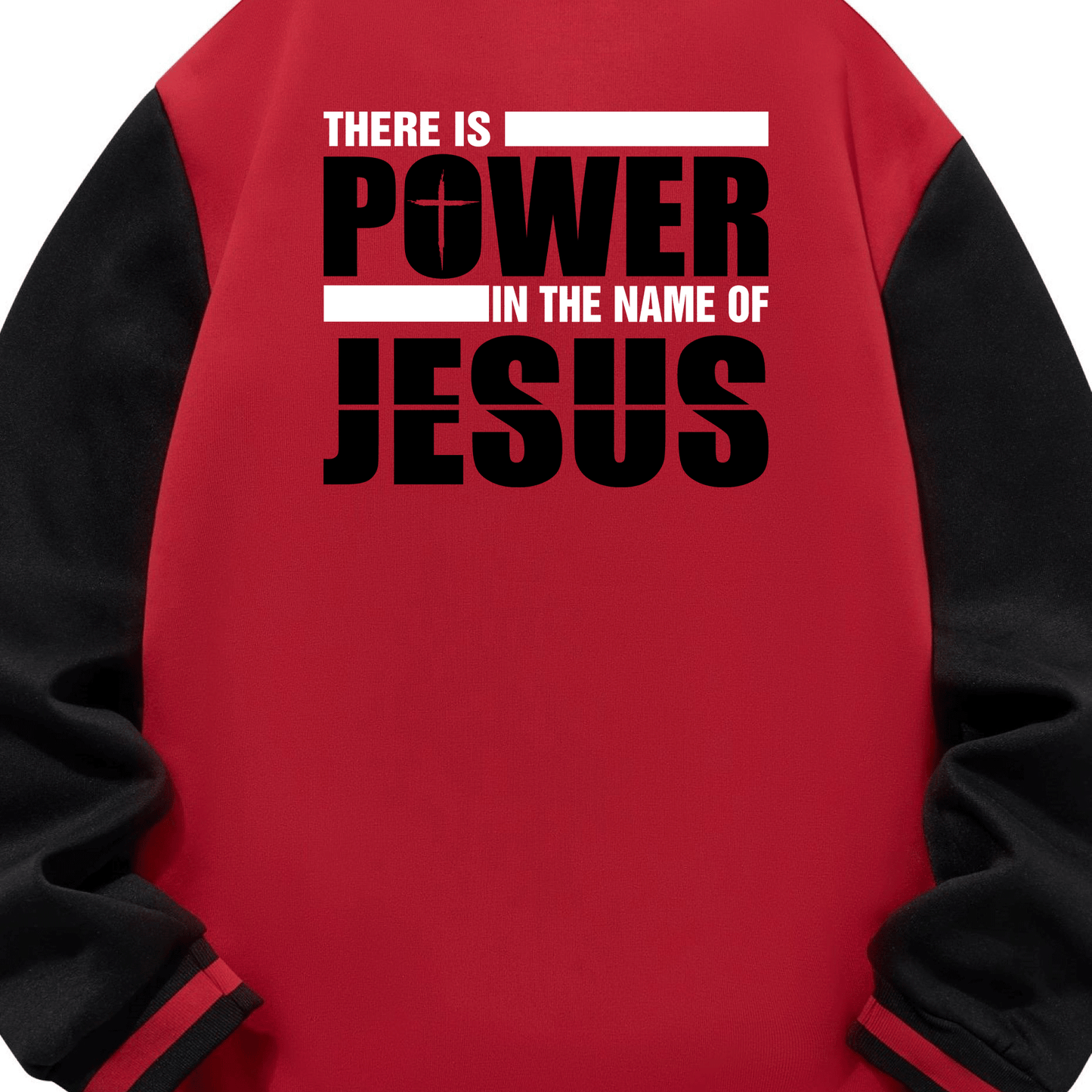 There Is Power In The Name Of Jesus Men's Christian Jacket claimedbygoddesigns